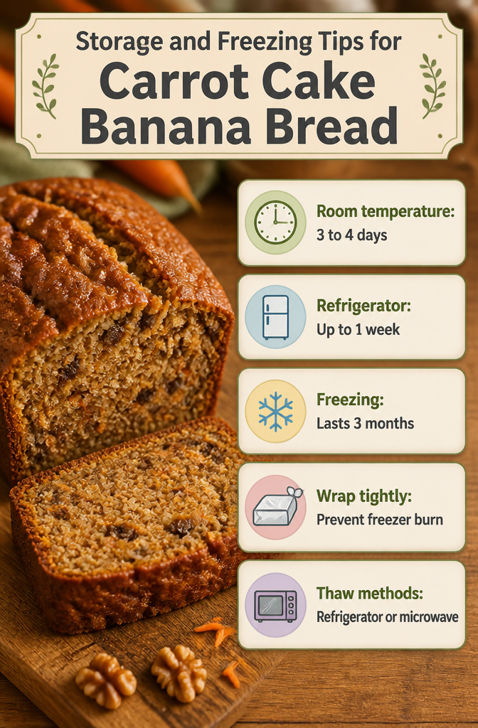 Carrot Cake Banana Bread: 6 Variations for Different Diets (2026) 19 Carrot cake banana bread wrapped in plastic on a kitchen counter.