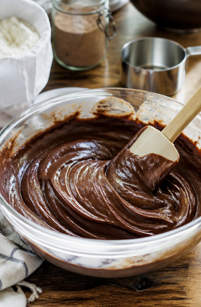 Fudgy Nutella Brownies: 7 Steps to the Best Batch (2026) 7 A bowl of brownie batter with swirls of Nutella mixed in.